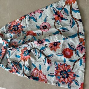 New Tori Richard White Floral Bali High Calise Skirt. Size 0. $168.
